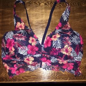 *SOLD* VS Pink tropical push-up bralette